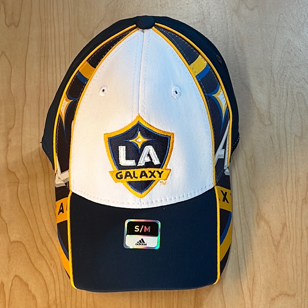 Los Angeles Galaxy Adidas Flex-Fit Hat (Adult S/M)